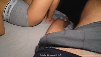 계모와 함께하는 연하 딸의 잠자리가 야생적인 밤으로 변합니다