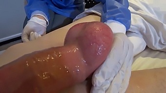Public Handjob By Mature Doctor In Hospital Uniform